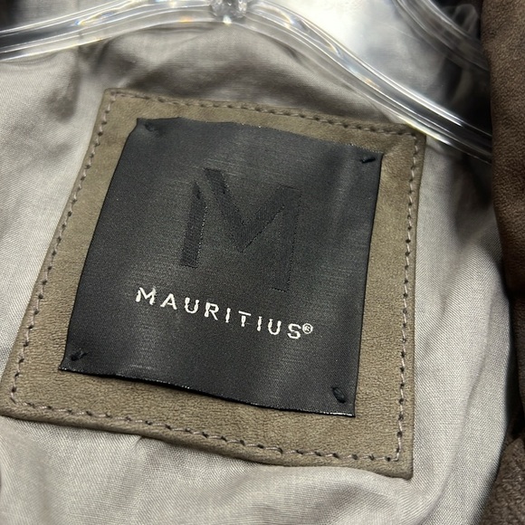 Mauritius Ombre Vegetable Tanned Leather Moto Jacket Size XL - Picture 10 of 16